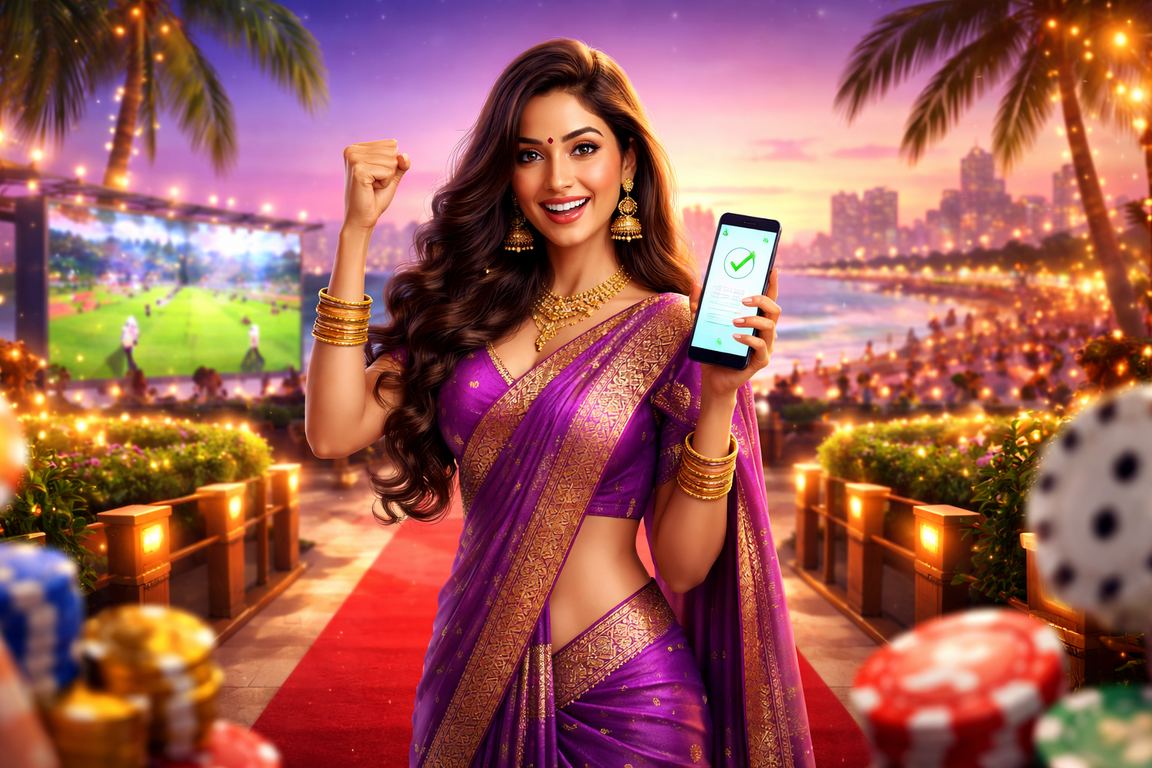 Dice game being played on Chennai Marina beach with Indian model